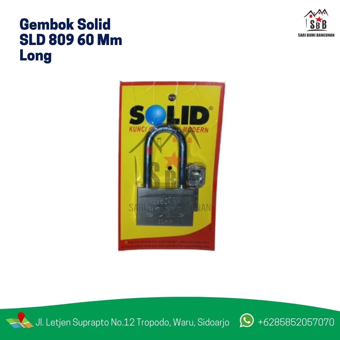 Gembok Solid SLD 809 60 Mm Long